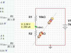 The vital voltage divider circuit